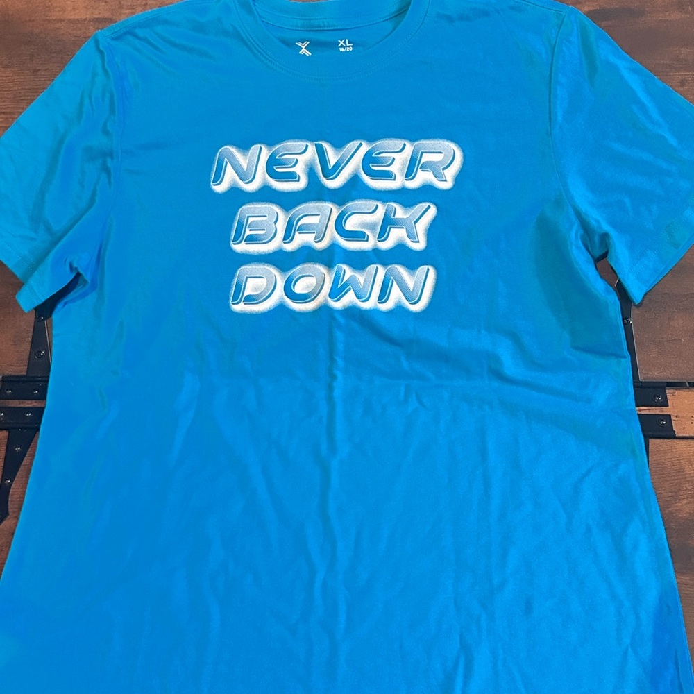 Xersion Bold Blue Motivational Tee